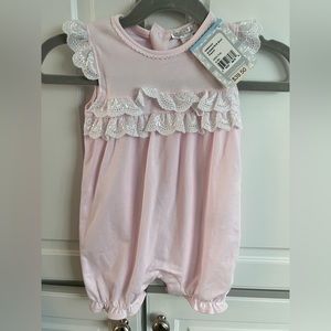 NWT kissy kissy 6-9m pink playsuit
